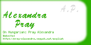 alexandra pray business card